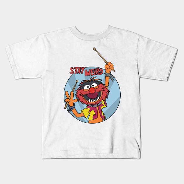 Muppets Animal Kids T-Shirt by valentinahramov